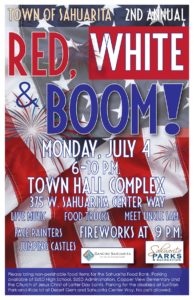 Red White and Boom 2016 flyer
