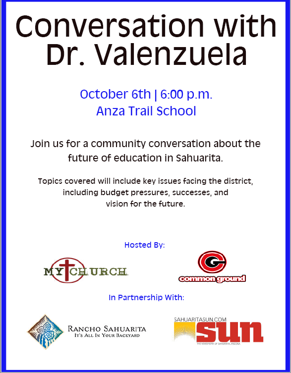 Upcoming Special Event: Conversation with Dr. Valenzuela - Line