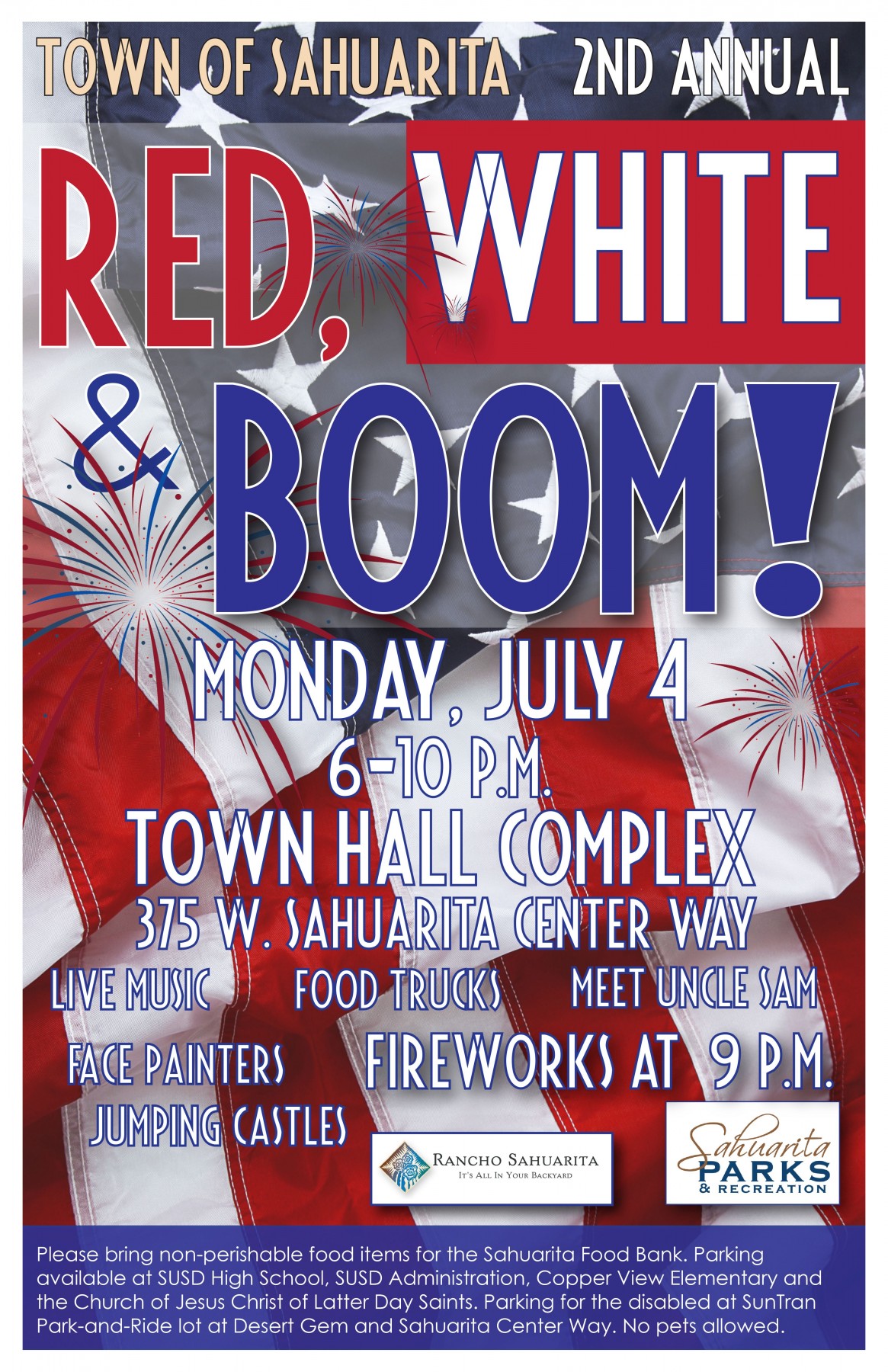 Fireworks in Rancho Sahuarita for Another Year! - Poster