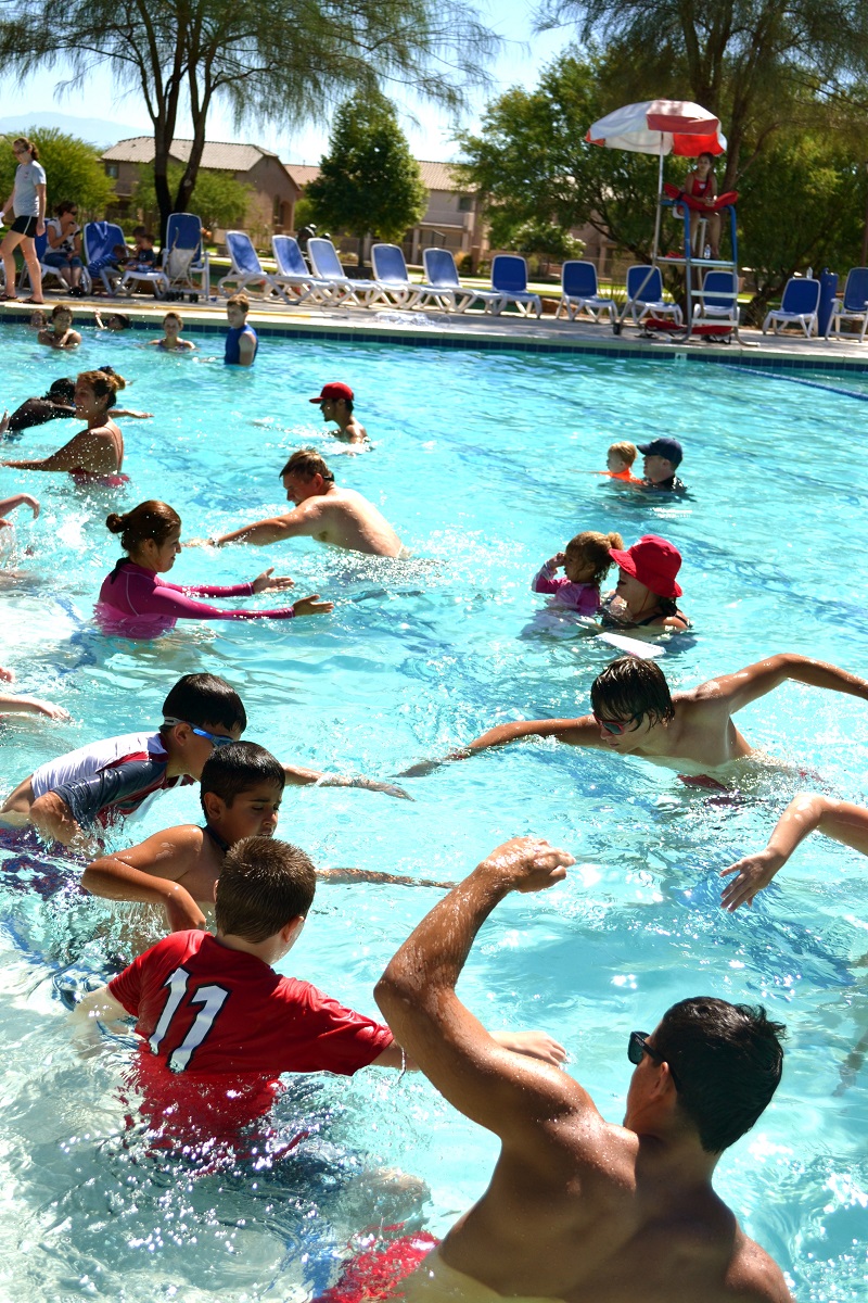 Rancho Sahuarita Residents Work to Set World Record - Swimming Pool