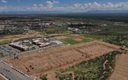 Aerial shot of build site