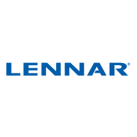 The image shows the blue Lennar logo with the company name in bold, uppercase letters on a white background.